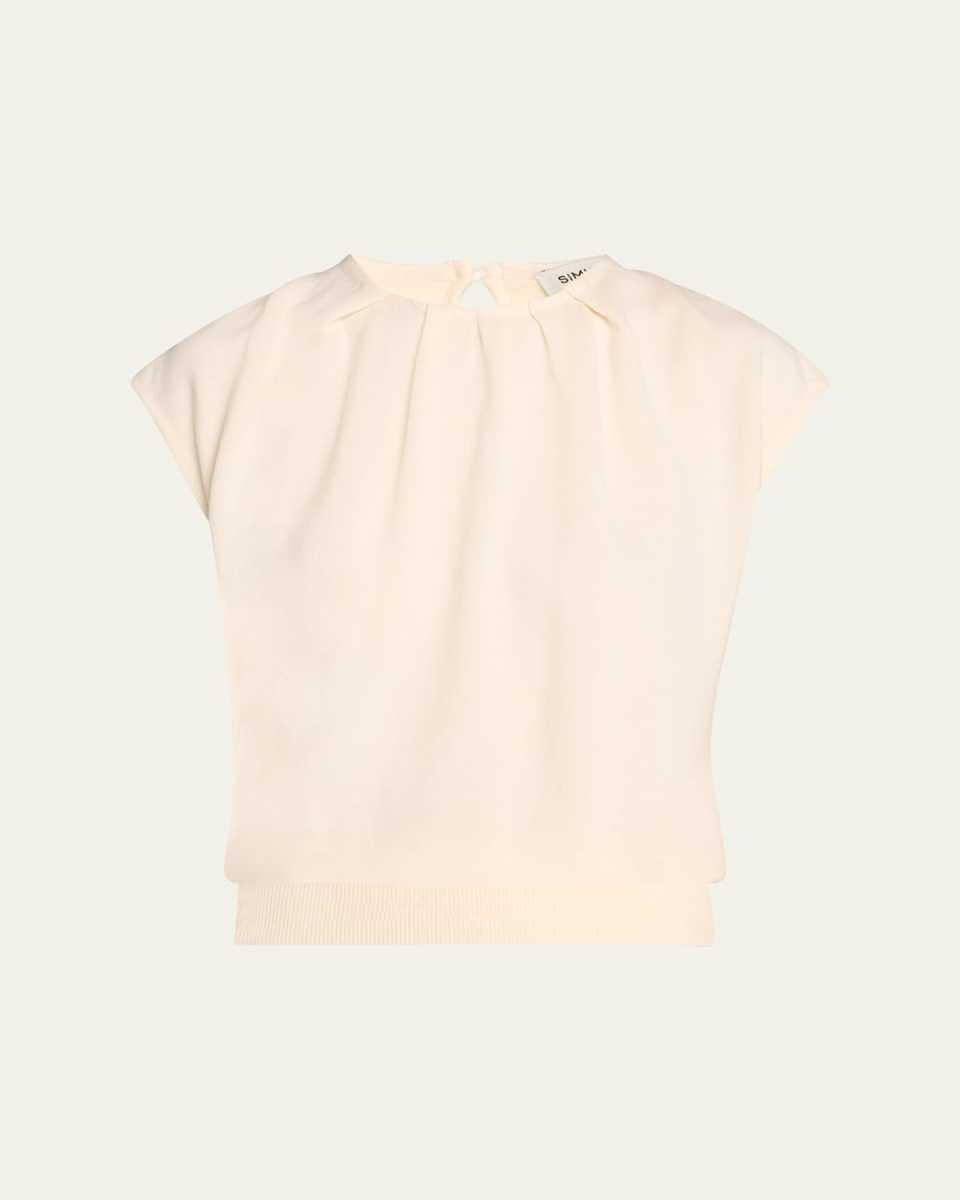 Lamara Draped Merino Cape Top